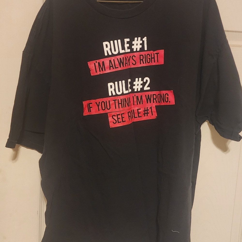 Rule Graphic Black T-Shirt